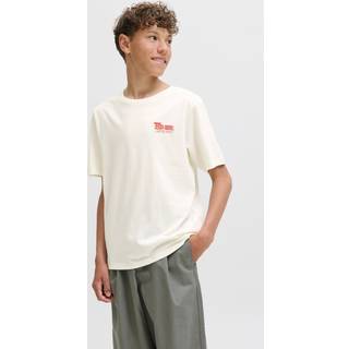 JACK & JONES JUNIOR JACK & JONES Junior 100% Cotton Back Graphic Short Sleeve White T-Shirt
