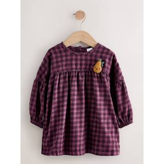 Next Purple Check Character Cotton Dress (3mths-8yrs) - 6-7 Yrs