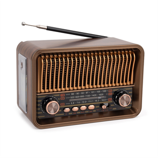 Bærbar FM AM SW-radio Vintage radio trådløs Bluetooth-højttaler