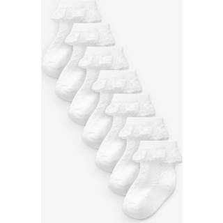 Next White Lace Baby Socks 7 Pack (0mths-2yrs)