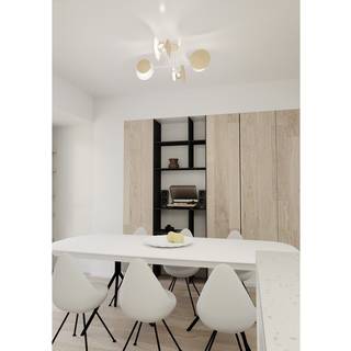 Zita 4 Hvid loftslampe - E27, 230V, uden lyskilde