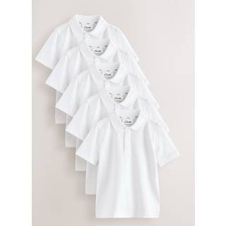 Clarks Clarks Drenge Kortærmet Skole Polo-skjorter 5 Pakke - 158164cm