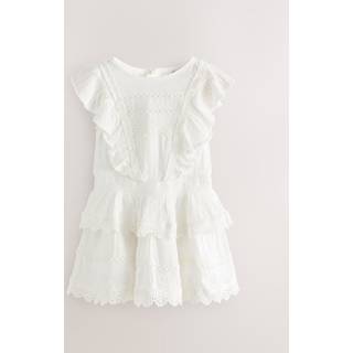 smALLSAINTS smALLSAINTS White Younger Girls Frill Lace Dress - 86-92cm (1.5-2 Years)