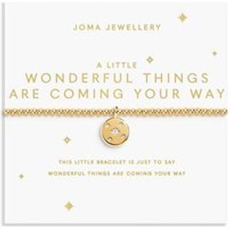 Joma A Little Gold Wonderful Things Are Coming Your Way Bracelet - Gold - 17.5cm