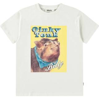 Molo Riley T-Shirt Billy 104cm  Beige  104 cm  Unisex