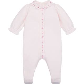Emile Et Rose Emile Et Rose PinkKelly All-In-One With Scallop Floral Embroidered Front & Collar