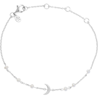 ByBiehl Summer Moon armbånd i sølv med perle