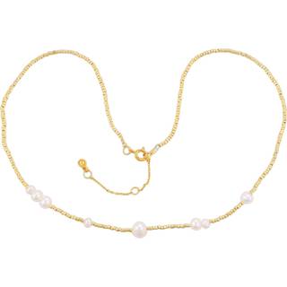 Hultquist Aria halskæde i forgyldt med perler