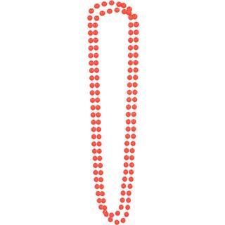 Halskæde perler rød 2-pak