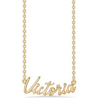 Studio Z navnekæde i guldbelagt - VICTORIA
