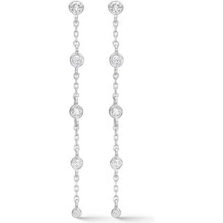 Mads Z Endless Allure øreringe i sølv med hvid topas