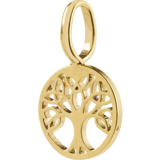 Pilgrim CHARM mini livets træ vedhæng guldbelagt