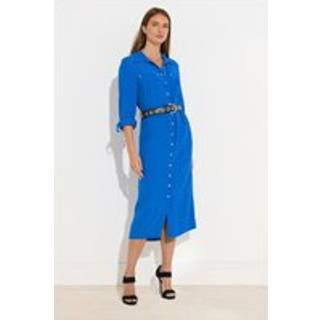 Star by Julien MacDonald Star by Julien MacDonald Blue Buckle Detail Shirt Dress