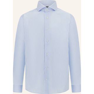 BOGGI MILANO Herren Hemd blau gestreift Slim Fit
