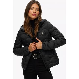 Superdry Superdry Black Hooded Fuji Lite Wave Padded Jacket