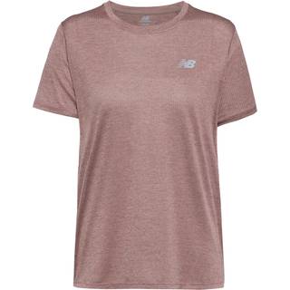 New Balance T-shirt til damer XS - Brun, perfekt til løb og træning