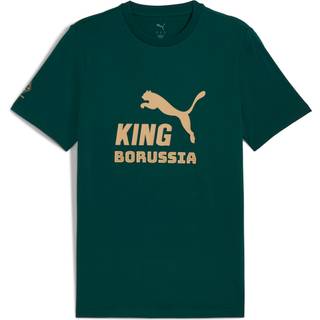 PUMA Borussia MÃ¶nchengladbach KING Logo Tee Men, Sport, Dark Myrtle/Gold, XL - Gold - XL