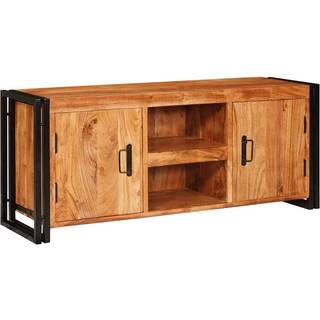 TV-skab Brun 120 x 30 x 50 cm Massivt akacietræ