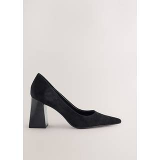 Next Leather Block Court Heels