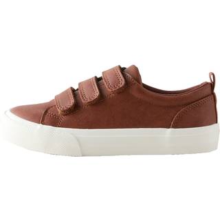 Next Tan Brown Wide Fit (G) Touch Fastening Smart Casual Trainers