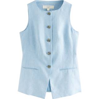 Next Hørrig, tekstureret Chambray-vest