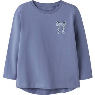 NAME IT Bluse Vix Blue Ice Dot Bow
