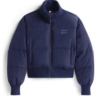 Corduroy Relaxed Cropped Puffer Jacket
