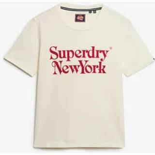 Superdry Superdry White Brand Mark Relaxed T-Shirt