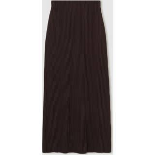 Reiss Reiss Burgundy Pippa Pleated Jersey Midi Skirt - 32