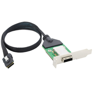 Mini SAS SFF-8087 vært til SAS HD SFF-8088 hunadapterkabel 0,5 m