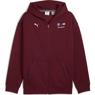 PUMA BMW M Motorsport Essentials Full-Zip Hooded Jacket Men, Collection, Ruby Shimmer, M - Ruby Shimmer - M