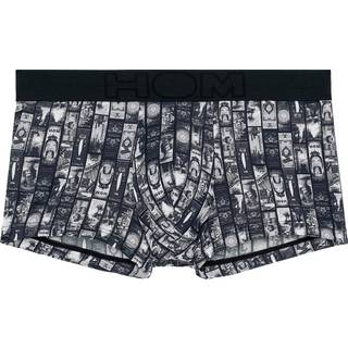 HOM Herren Trunk grau Mikrofaser/Funktion Geprintet