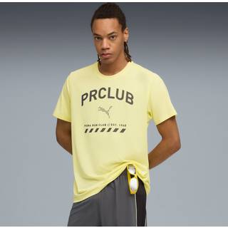 PUMA RUN CLUB Graphic Mesh Tee Men, Clothing, Gold Moon, L
