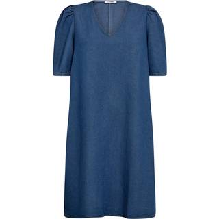 Co'couture Denimcc V-Dress Kjoler 36552 552-Denim Blue (XSMALL)