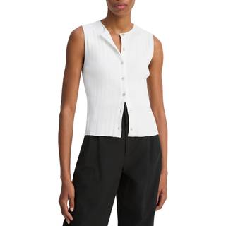 Vince Ribbed cotton top - white - XS