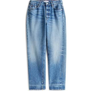 High Rise Twisted Leg Ankle Jeans