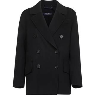 &#39;S Max Mara Lukas virgin wool peacoat - black - M-L