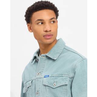 Regular fit jakke i slidstærk lyseblå denim
