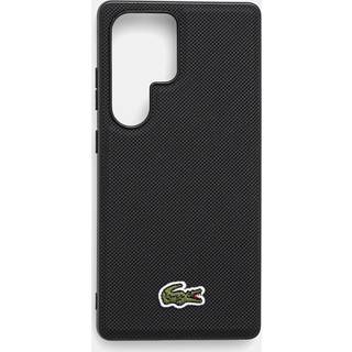 Samsung Galaxy S25 Ultra Lacoste Iconic Petit Pique Woven Logo Cover - MagSafe-kompatibel - Sort
