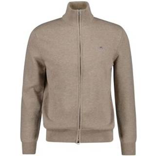 Gant Herren Cardigan beige unifarben