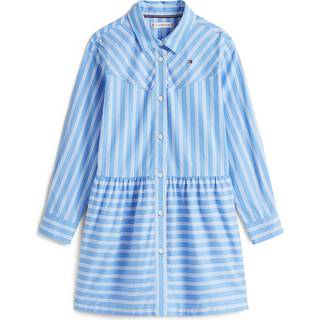 Tommy Hilfiger Tommy Hilfiger Blue Stripe Poplin Relaxed Shirt Dress - 104110cm