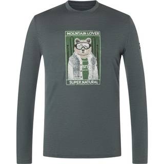 super.natural Bearski L/S Longsleeve Herrer størrelse L farve grå