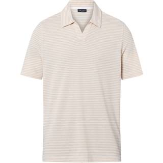 MAERZ Muenchen Herren Polo-Shirt beige gestreift