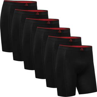 BAMBOO TRUNKS EXTRA LONG - Black / 6-Pack / L