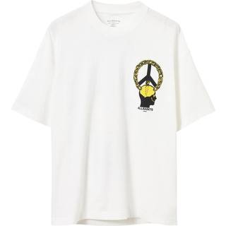 All Saints AllSaints White Screwed Short Sleeve Crew T-Shirt