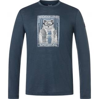super.natural Bearski L/S Longsleeve Herrer størrelse L farve blå