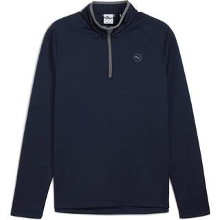 PUMA Waffle Fleece Quarter-Zip Top Men, Sport, Deep Navy, 4XL