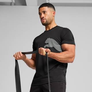 PUMA Train All Day Big Logo Tee Men, Clothing, Black, M