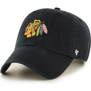 47 NHL Team Color Alternativ primær logo Rydning Justerbar cap far Hat Voksen En størrelse passer til alle - Chicago Blackhawks Black