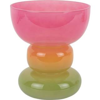 Vase Funky Vibes Ø18cm glas multifarvet